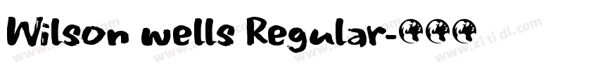 Wilson wells Regular字体转换